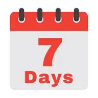Calendrier 7 jours